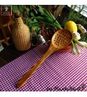 cooking spoon, strainer , olive wood