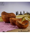 Wood bowl natural look olive wood