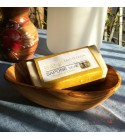 olive wood oval soap holder inclusive soap 100g