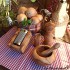 Pesto Set out of Olivewood 4 pcs