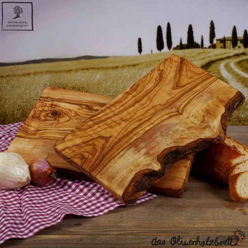 Rustic dish, one side natural edge