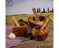 olive wood mortar incl. pestle