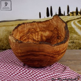 Grand saladier, bord de bol naturel