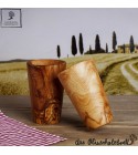 olive wood cups 2pcs